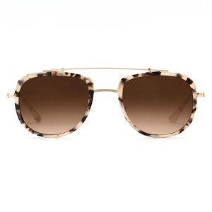 KREWE Breton Matte Oyster Sunglasses